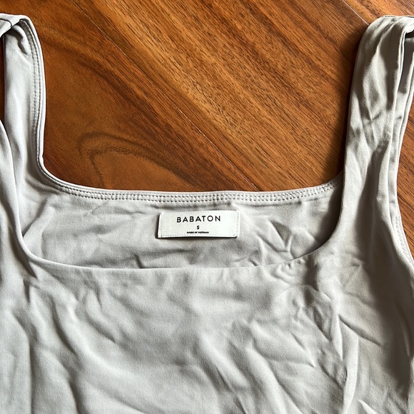 Aritzia- Babaton Contour Tank Body Suit in Gray - Picture 2 of 3